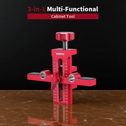 Adjustable Cabinet Door Mounting Jig Set - Aluminum Alloy - Woodworking Tool