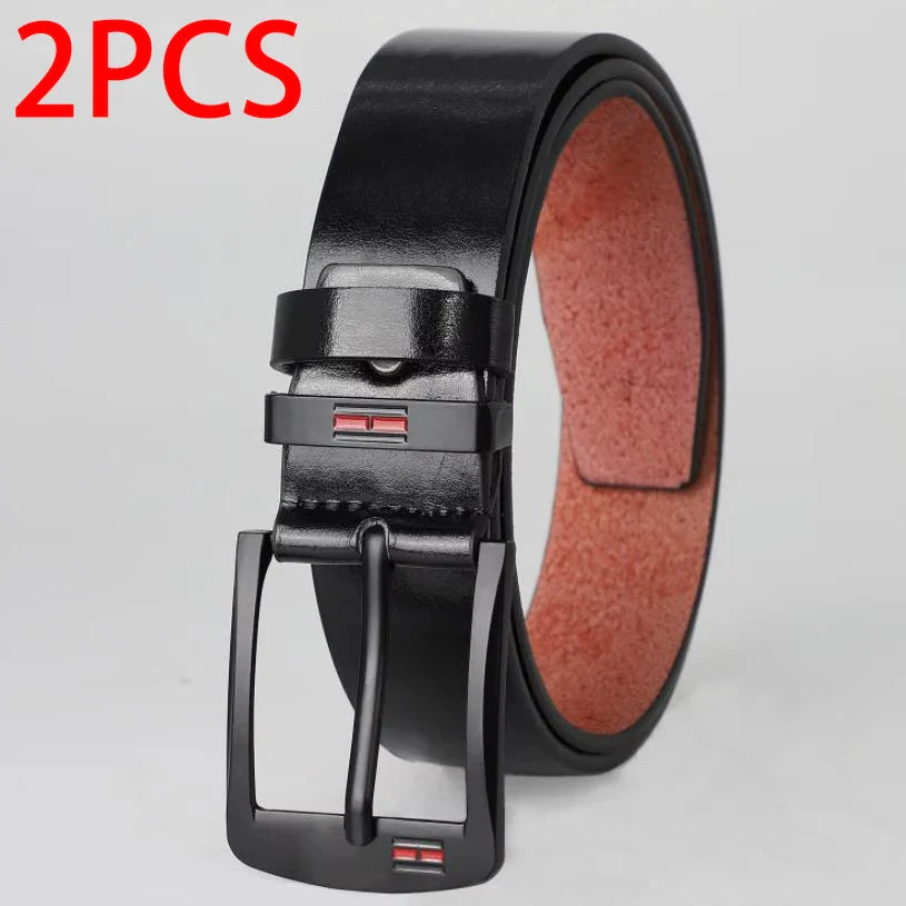 Men's PU Leather Belt with Metal Buckle 1.5 in (3.8 cm) Casual & Business Jeans Belt