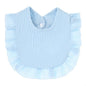 Ruffle Edge Cotton Gauze Baby Bib & Burp Cloth - Lace Saliva Bib for Infants 1-3 Years