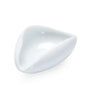 Ceramic Coffee Bean Measuring Cup & Dosing Tray - Coffee Powder Weighing Scoop for Home and Cafe (Black/White)