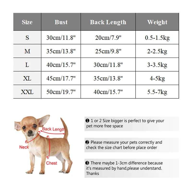 Winter Warm Plush Dog Sweater – Soft Pet Coat for Small Dogs & Puppies