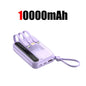 50000mAh 4-in-1 Power Bank Built-in Cables, 120W Fast Charging Digital Display & LED Light