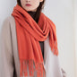 Solidlove 100% Wool Winter Scarf for Women – Luxury Cashmere-Feel Shawl, Poncho & Wrap | Warm Fashion Scarf for Ladies