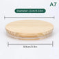 Handmade Pine Wood Jar Lid with Silicone Seal – Airtight Wooden Cover for Jars, Mugs & Candle Cups, Fits 52–130 mm (2.05–5.12 in)