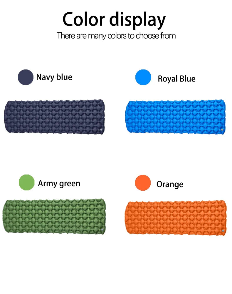 Camping Inflatable Mattress in Tent Folding Camp Bed Sleeping Pad