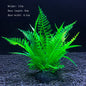 Artificial Aquarium Plants – Plastic Underwater Green Shrubs with Resin Base, Fish Tank Decoration