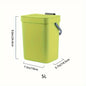 Space-Saving Quiet-Close Trash Can - 3/5L, Eco-Friendly Sealed Bin For Kitchen & Office, No Electricity Needed