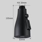 Universal Kitchen Faucet Spray Head 3-Mode Pull-Out Replacement ABS 1/2" (12.7 mm) Connector