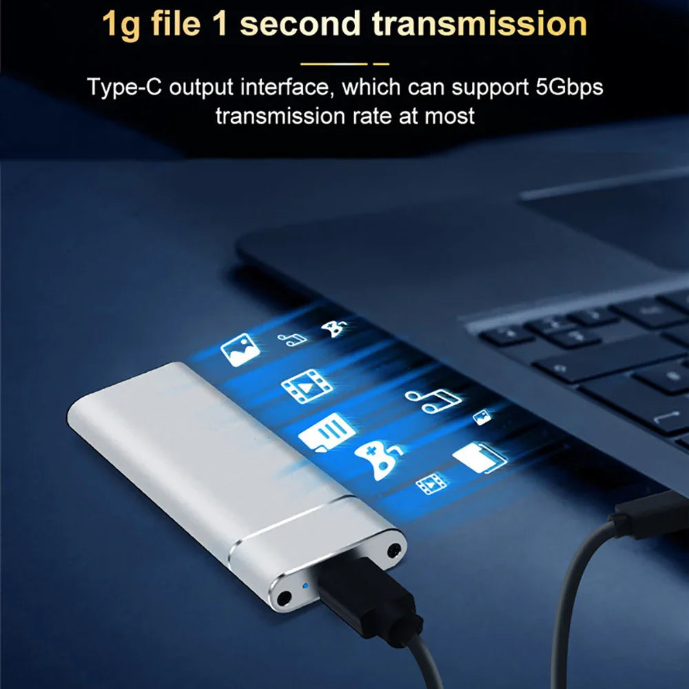 M.2 NVMe & SATA SSD Enclosure USB-C — Dual Protocol 10Gbps, 2230–2280
