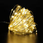 Waterproof Battery Operated LED Copper Wire Fairy Lights - 1/2/3/5m (3.3/6.6/9.8/16.4 ft) String Lights for Wedding Party Christmas DIY