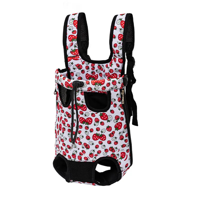 Breathable Camouflage Mesh Dog Carrier Backpack — Adjustable Pet Backpack for Small Dogs up to 22 lb (10 kg)