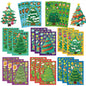 8/16/24PCS Toy Puzzle Stickers Christmas Tree Make a Face Stickers DIY Handicrafts Waterproof Stationery Stickers