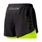 Men’s 2-in-1 Running Shorts – Quick-Dry Double Layer Gym Shorts for Training, Workout & Bodybuilding (Black)