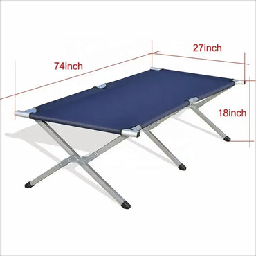 for Single Person Folding Camping Cot Bed Durable Metal Reclining Portable Foldable Camp Beds Factory Wholesale for Sale