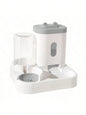1-Pack Automatic Gravity-Fed Cat Water Dispenser & Feeder - Spill-Proof Large Capacity One-Piece Design