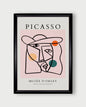 Picasso Exhibition poster, Picasso The Kiss Art Print, Gift Idea for friends, Picasso Exhibition Wall Art Decor, Famous Artist