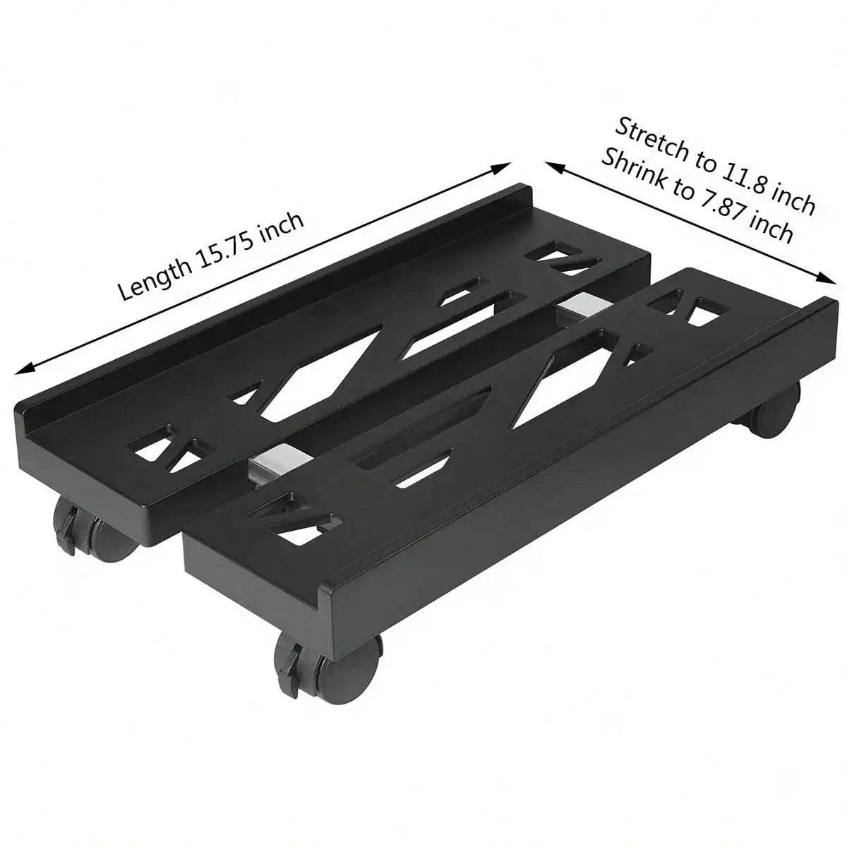 Adjustable Mobile CPU Stand, Ventilated Computer Tower Stand PC Tower Stand with 4 Caster Wheels Fits Most PC, Under Desk Holder