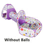 3-in-1 Kids Play Tent & Ball Pit with Crawl Tunnel — Portable Foldable Playpen for Ages 3–6