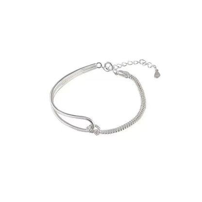 925 Sterling Silver Bracelet, Light Luxury, Minimalist Design