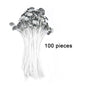 Pre-Waxed Pure Cotton Candle Wicks — 50/100 Pack, Smokeless DIY Candle Wicks, Multiple Lengths 2.6–20 cm (1.0–7.9 in)