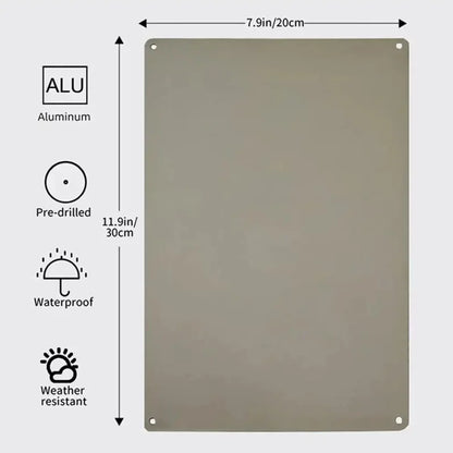 1pc 12x8inch Aluminum 2D flat 24-Hour Outdoor Surveillance Alert Sign - Durable CCTV Security Camera Notice