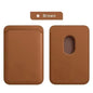 MagSafe PU Leather Magnetic Card Wallet — Slim Magnetic Card Holder for MagSafe-Compatible Smartphones