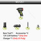 12V Cordless Brushless Screwdriver – Dual Speed 0–500/1800 RPM, 40 N·m (29.5 ft·lb) Torque, 1/4" Hex Chuck, 2.0Ah Battery Kit