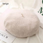 Autumn Winter Felt Beret Hats Women Fashion French Painter Hat Girls Trendy Solid Color Berets Ladies Multicolored Flat Cap