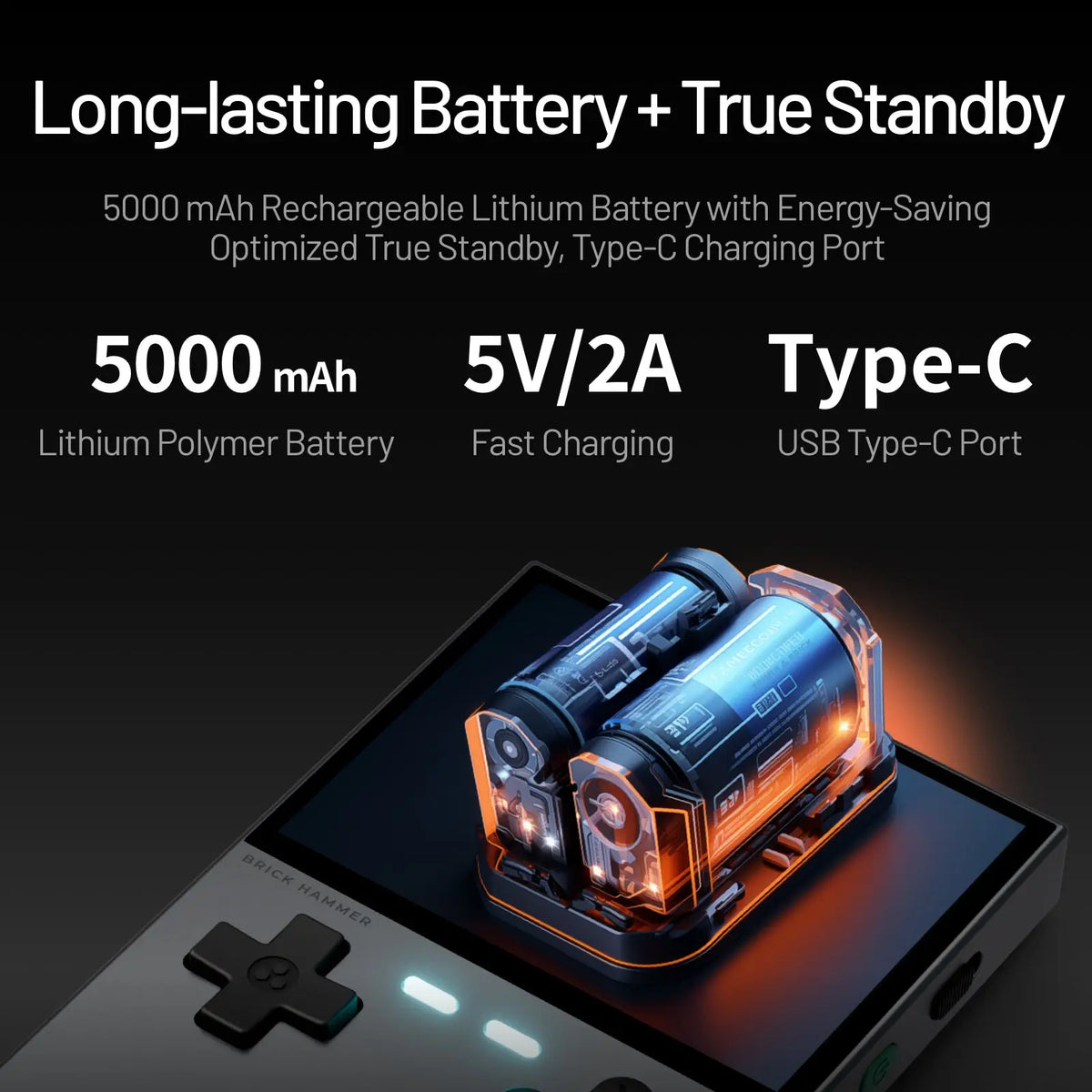 TRIMUI BRICK PRO Handheld Game Console - 3.95" IPS, Allwinner A133P, Linux, Hall Effect, 5000mAh, 3 Colors