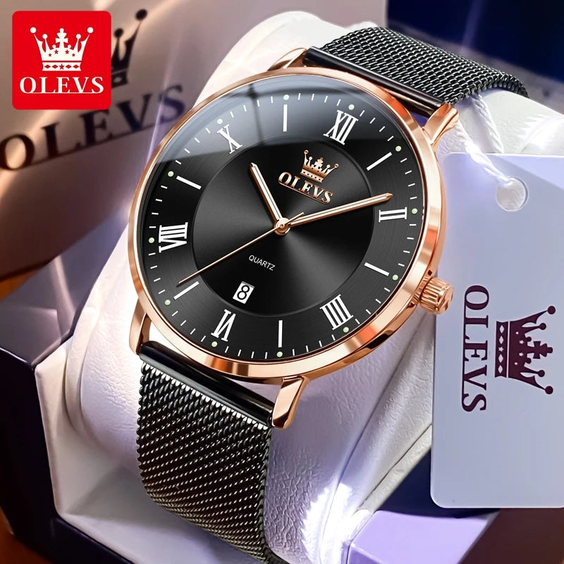 OLEVS 5623 Men’s Ultra-Thin Quartz Watch with Auto Date