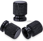 Aluminum Tire Valve Stem Caps 16 x 12mm (0.63 x 0.47 in) Universal 8mm Thread - Metal Valve Caps for Car Bike SUV Truck