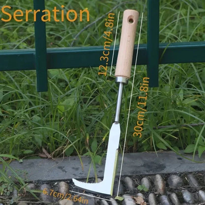 L-Shaped Handheld Garden Weeder Puller – Manual Crack Weed Extractor for Bonsai & Plants