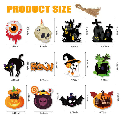 Halloween Paper Hanging Ornament - 3 Colors