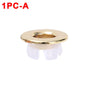 Sink Overflow Ring Cover 1/2/4-Pack Plastic Basin Overflow Hole Trim for Bathroom and Kitchen - Fits 22-24mm & 47-48mm Apertures