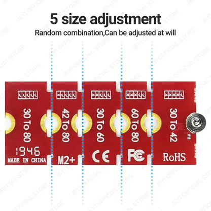 M.2 NVMe SSD Extension Bracket Adapter – Adjustable 2230/2242/2260/2280 NGFF Transfer Plate