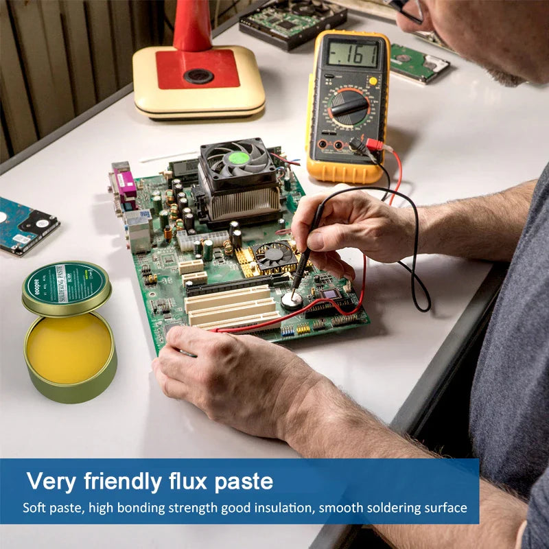 Lead-Free Rosin Solder Paste Flux 10g / 30g / 100g (0.35 / 1.06 / 3.53 oz) – PCB & Electronics Soldering Repair Paste