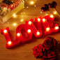 1PC Warm White Love&Heart Shaped LED Night Light,Battery Powered Decoration Light For Wedding,Proposal,Birthday,Party,Photo Prop