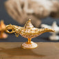 12cm(4.7")Classic Rare Hollow Legend Aladdin Magic Genie Lamps Incense Burners Retro Wishing Oil Lamp Home Decor Gift