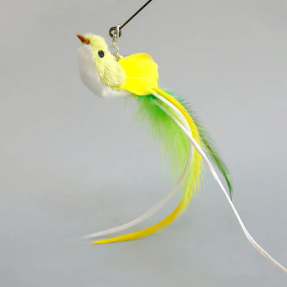 Interactive Feather Cat Toy – Feather Teaser for Cat Play & Exercise