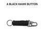 Paracord Survival Bracelet Keychain Handwoven Wrist Strap for Hiking and Camping Backpack - 1 or 20 Pack