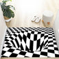 VIKAMA 3D Dizziness Crystal Velvet Floor Mat  Durable and Easy to Clean Anti-Slip Mat for Home Decoration  Entry Door Mat
