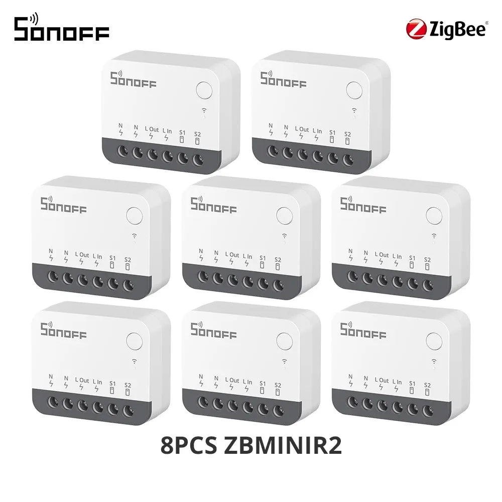 SONOFF ZBMINIR2 Extreme Zigbee Smart Switch Detach Relay External Switch Remote Control via eWeLink Compatible With Zigbee Hub
