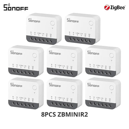 SONOFF ZBMINIR2 Extreme Zigbee Smart Switch Detach Relay External Switch Remote Control via eWeLink Compatible With Zigbee Hub