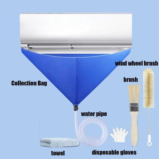 1 set Air Conditioner Cleaning Bag Waterproof Drain for Washing Conditioning Water drain-pipe Ac Cleaning Kit Aircon Cleaner