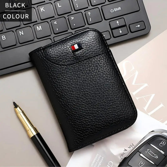 Slim PU Leather 9-Slot Card Holder Wallet - Mini Thin Credit Card Wallet for Men & Women