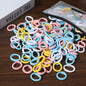 50/100-Pack Colorful Nylon Hair Bands for Kids - Elastic Scrunchie Hair Ties & Ponytail Holders for Girls