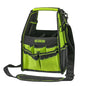 Open Tool Tote Bag with Adjustable Straps and Waterproof Base - Heavy Duty Tool Storage Organizer