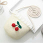 Kids Mini Woven Natural Straw Crossbody Bag for Girls Cute Shoulder Purse