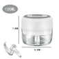 USB Rechargeable Electric Garlic Chopper & Crusher, Mini Portable Food Chopper 250/100 ml (8.5/3.4 fl oz)