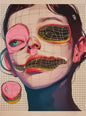 Grid Addiction Canvas Wall Art Surreal Art Beautiful Unique Painting Print Abstract Modern Surrealism Wall Decoration Canvas Art